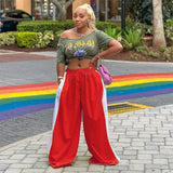 Rich Girl Joggers (Red) (Black)