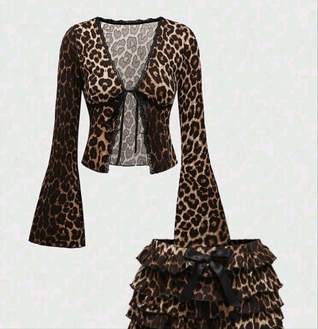 Leopard Baddie 2 Piece