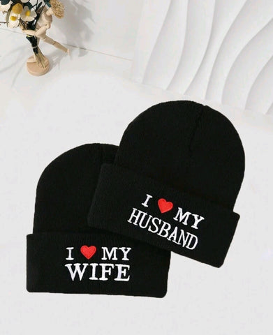 Couples Love Skull Cap