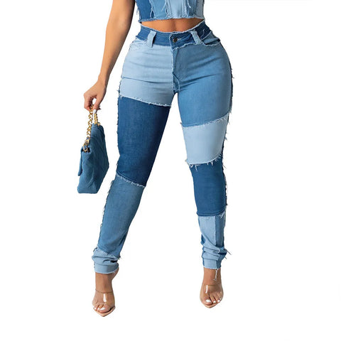 Color Block Jean Vibes