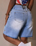 iCandi Rhinstone Denim Shorts