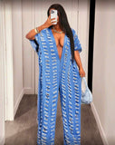 Slayed Denim Jumpsuit