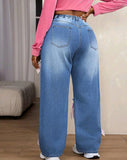 Very Cutesy Bow Tie Jeans (Plus Size)