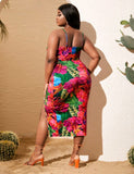 Bahamas Breeze Bodycon Dress (Plus Size)