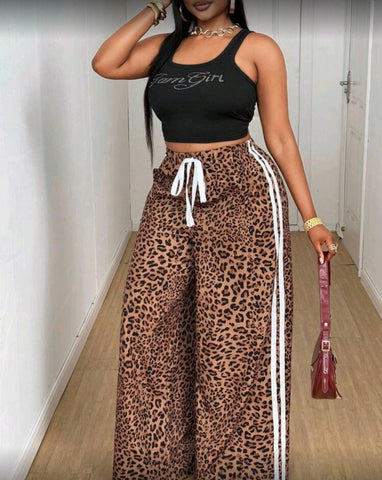 Leopard Joggers (Plus Size)