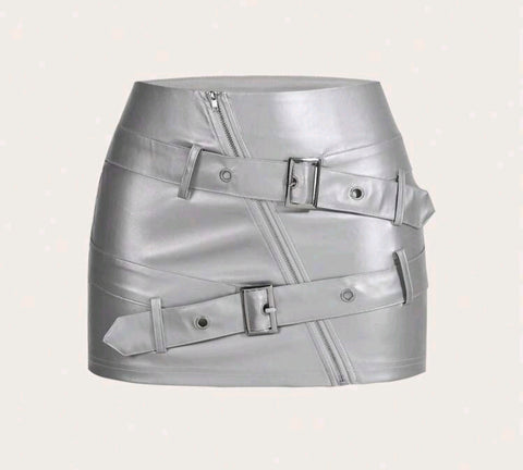 Y2K Belted Skirt