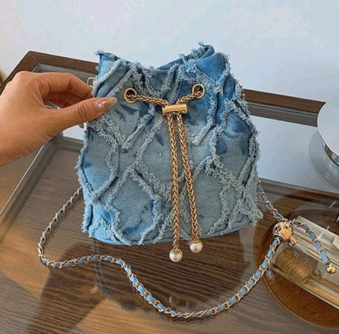 Rich Vibes Denim Bag