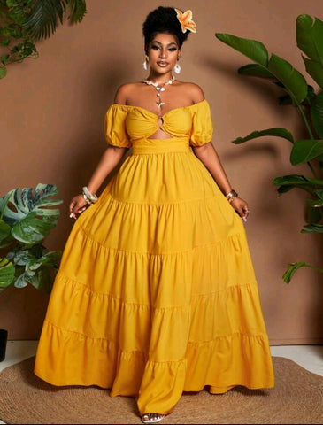 Sunshine State Maxi Dress (Plus Size)